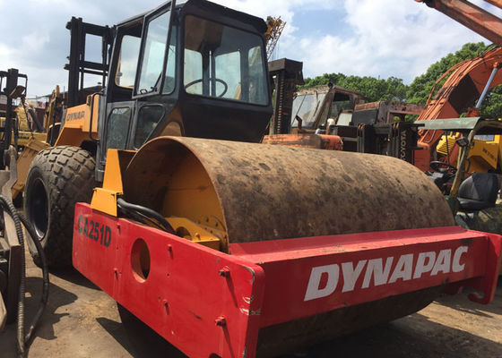 Used Dynapac CA25 Diesel Road Roller Compactor , Old Road Construction Machinery